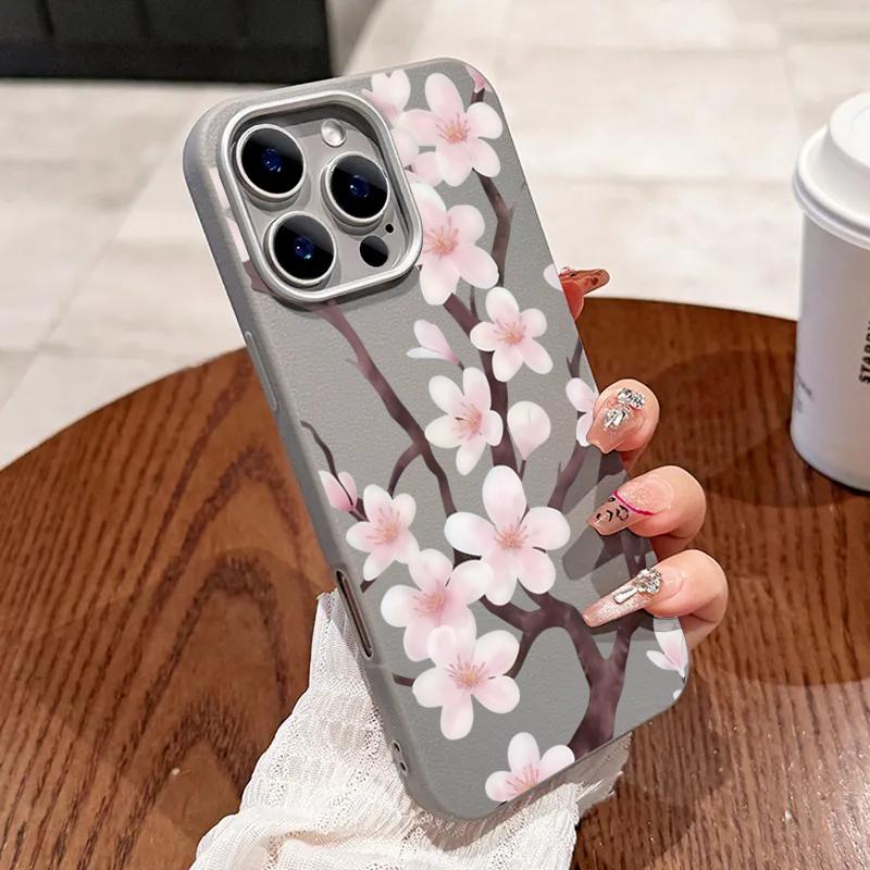 

Lichee Pattern Phone Case For iPhone 11 12 13 14 15 16 17 Pro Max XS XR X 7 8 Plus 16E Air With Flower Print Soft Silicone Cover iPhone SE (2022)