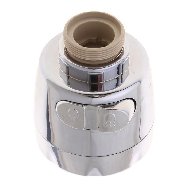 360 Degree Swivel Kitchen Sink Faucet Aerator Dual Mode Water Saving Tap Aerator Faucet Nozzle for Kitchen Bathroom серебряный