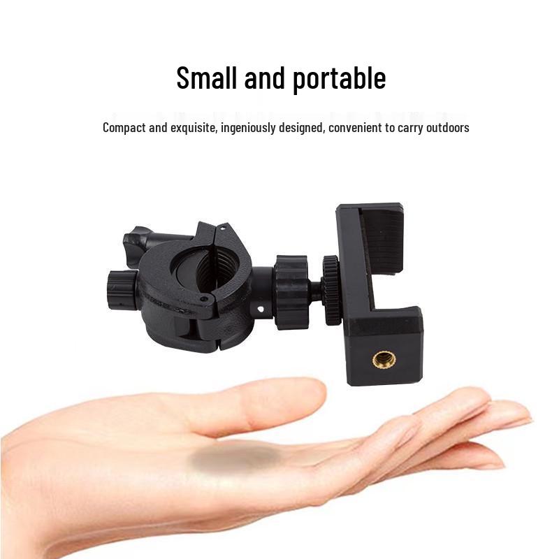 Multifunctional Camera & Phone Mount: Tripod Extension, Tube Clamp, Outdoor Photography & Riding Accessory