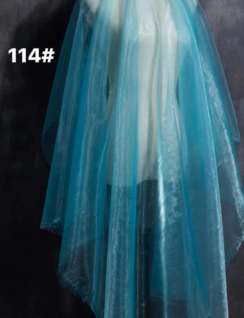 Dreamy Soft Organza Skirt Fabric: Flowing Light Gauze & Bright Silk