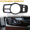 For BMW F10 5 Series 11-2017 Carbon Fiber Headlight Switch Button Cover Trim