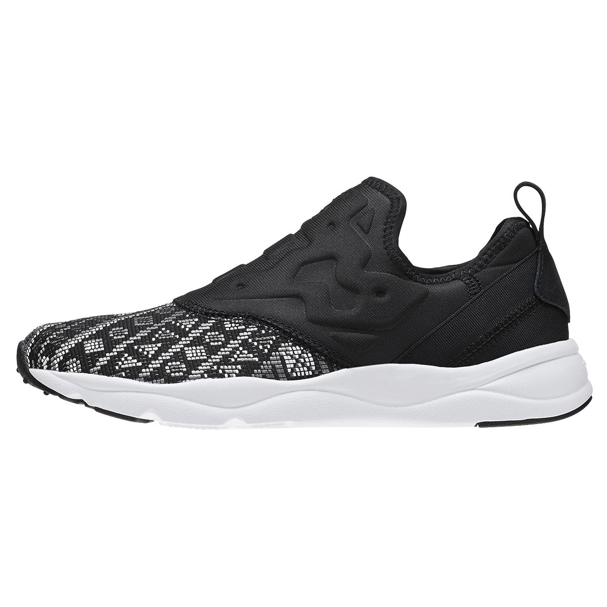 Женские беговые кроссовки Reebok Furylite Slip On Gt Черный/Белый BD4460 36