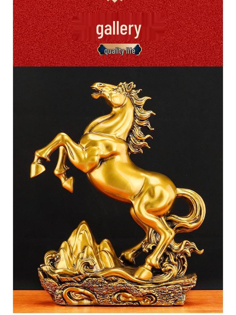 Zodiac Horse Figurine: Symbol of Success for Home or Office Décor.