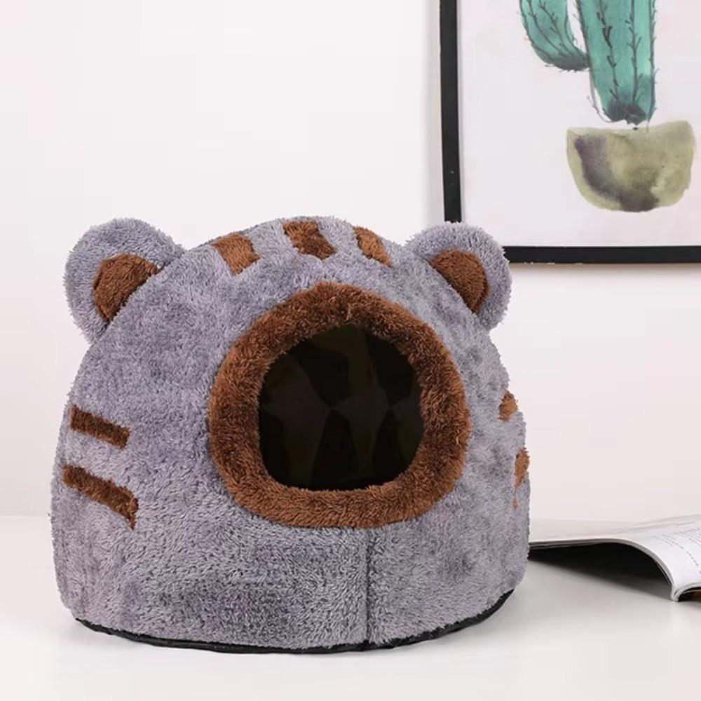 Detachable Winter Cat Bed Cute Cat Ears Tent Cozy Cave New Puppy House  Pet Supplies