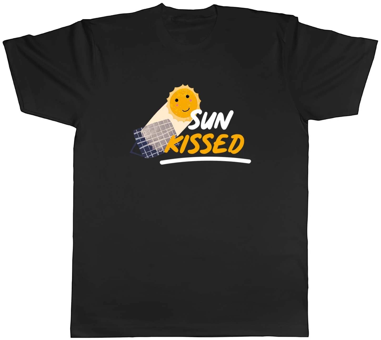 Sun Kissed Mens T-Shirt Powered by Solar Power Tee Gift XS