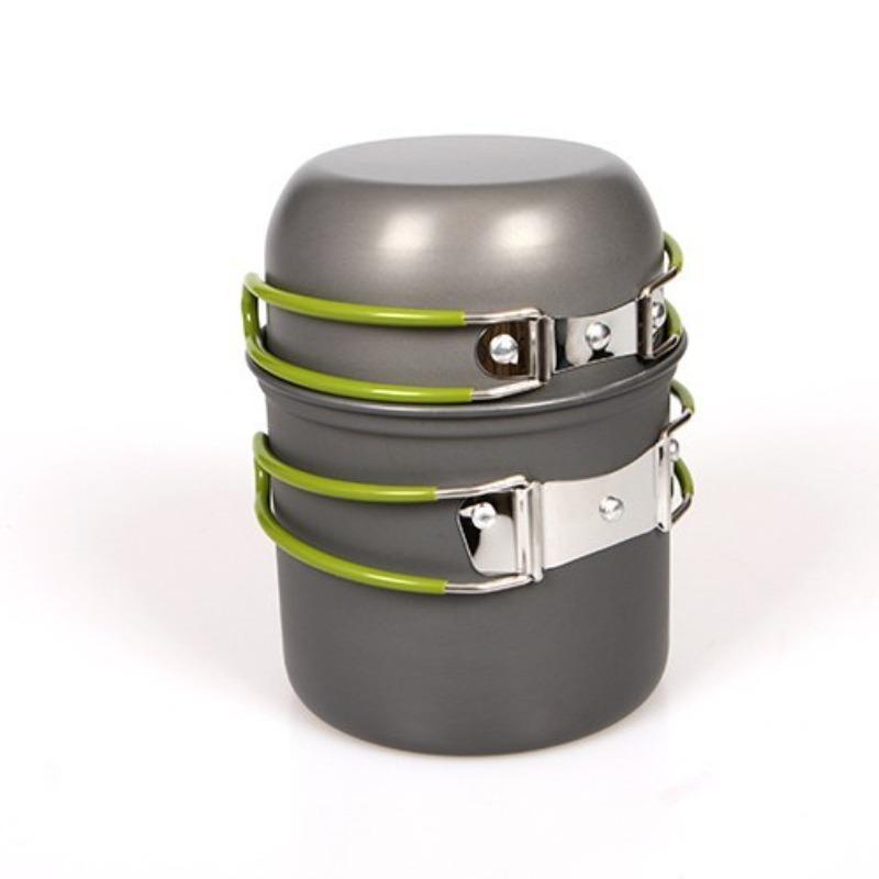 Outdoor Portable Camping Set Pot 101 Set Pot Picnic Cookware 1-2 Person Portable Set Pot