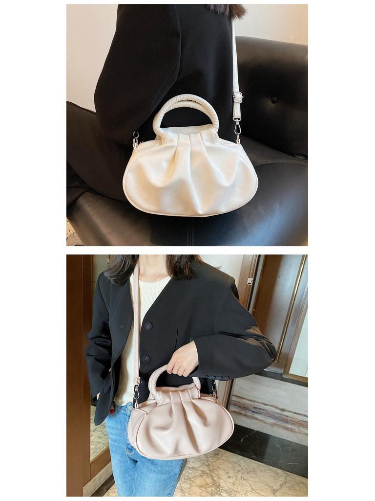 2025 Women's Versatile Retro Cloud Pleated Handbag: Underarm, Travel, Shoulder, Crossbody