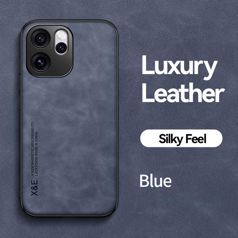 KEYSION Luxury Retro PU Leather Phone Case for OPPO Reno 15 Pro Max 5G Silicone+PC Shockproof Phone Cover for OPPO Reno15 F 5G