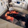 Office Carpet-Samurai Warrior Design with Red Eyes-Perfect for Sofa Protection Under Chairsa016