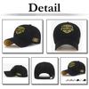 Baseball CA773 [White Fang] Hut, Kappe, Emblem, Rock, Schirm, Kappe, Stilvoll, Modisch, Cool, Herren (Schwarz)