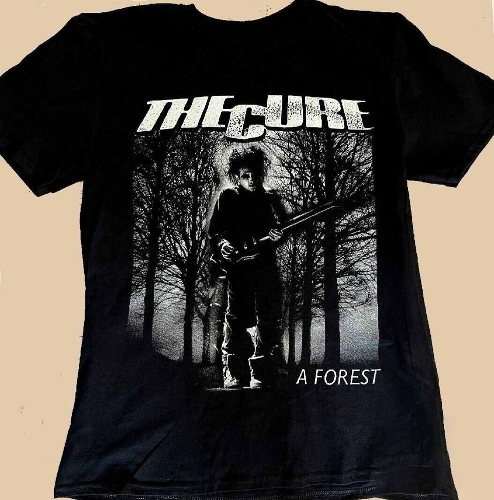 

Retro The Cure A Forest Shirt Short Sleeve Black Unisex Size S2345XL Y902 Unisex T-Shirt XXXXL