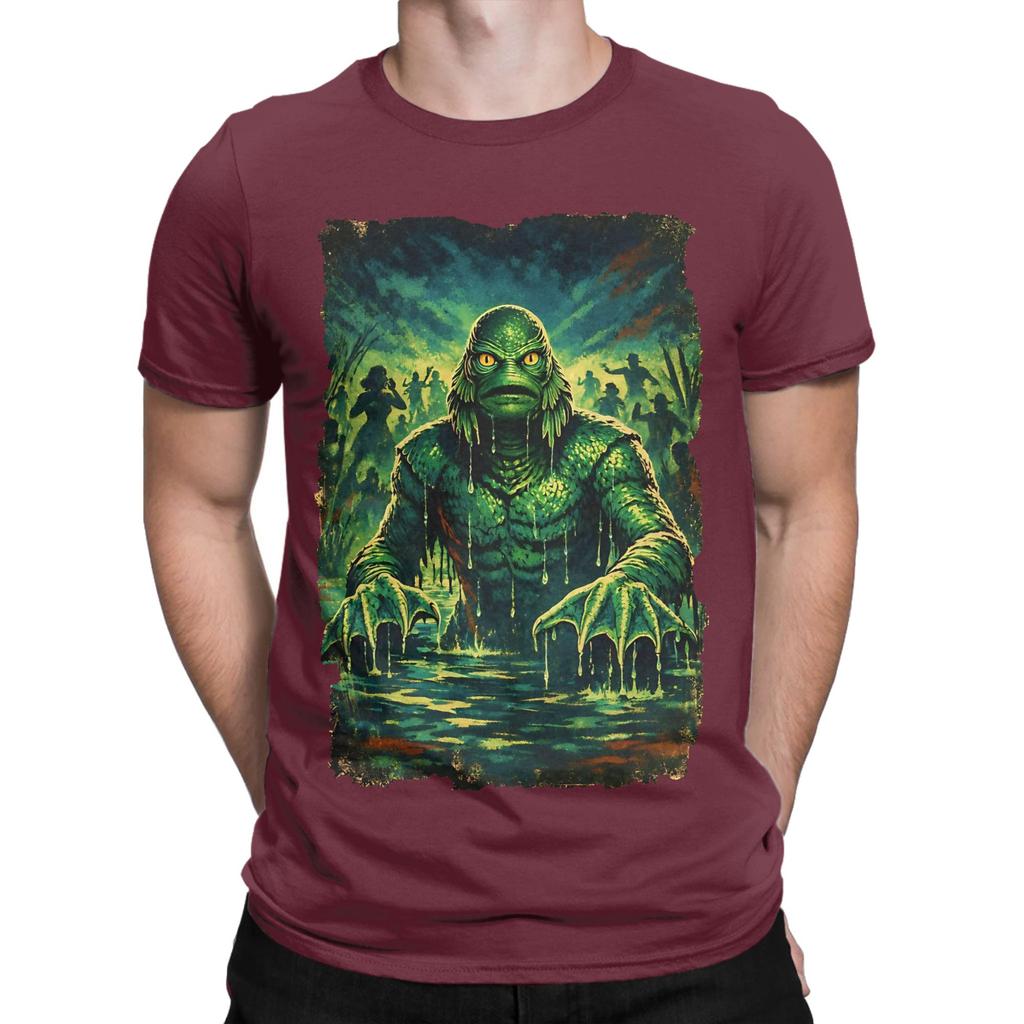 The Ccreature Strikes Retro Style Art Funny 100 Cotton Tshirt Ccreature From The Black Lagoon Tops Tees For Unisex
