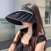 Summer Sun Protection Hat With Large Brim And Pearl Bow For Womens Outdoor Sunshade