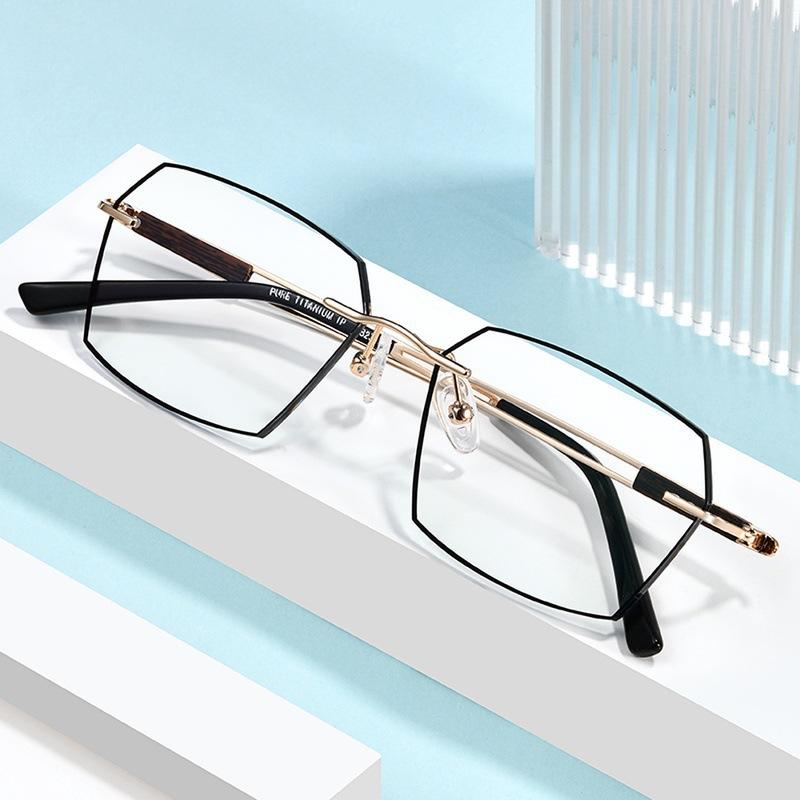 High Definition Anti-Blue Reading Glasses, Metal Ultra-Light Anti-Blue Anti-Fatigue Men'S Reading Glasses