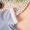 Boys Girls Ribbed Summer Outfit Set Toddler Short Sleeve T Shirt Shorts Children 2Pcs Clothes Sets Korean