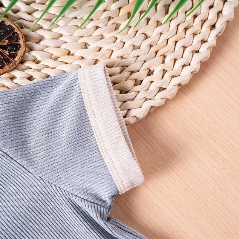 Boys Girls Ribbed Summer Outfit Set Toddler Short Sleeve T Shirt Shorts Children 2Pcs Clothes Sets Korean