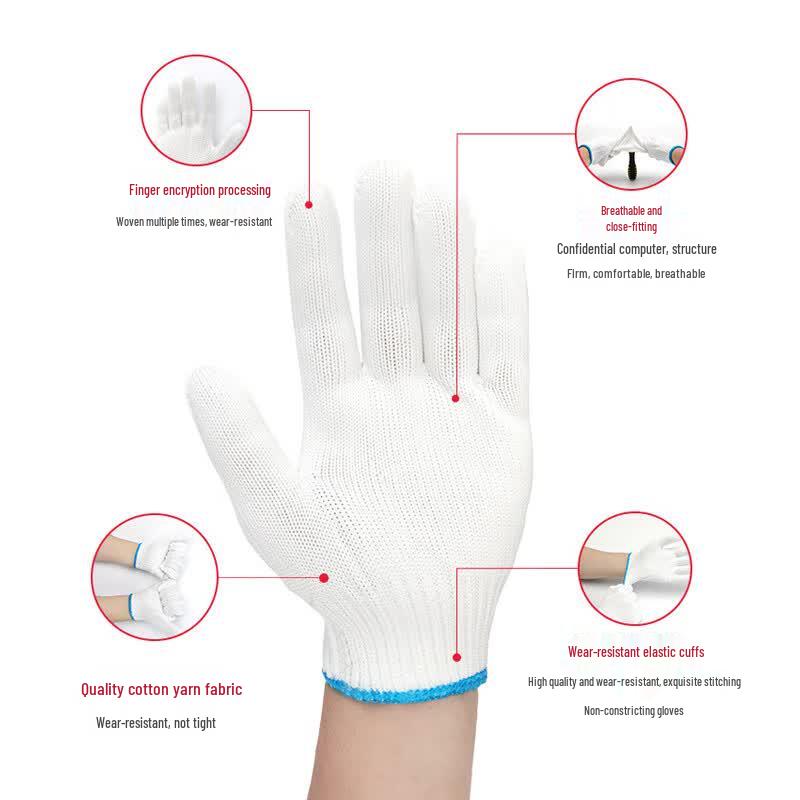 Thickened Cotton Yarn Work Gloves