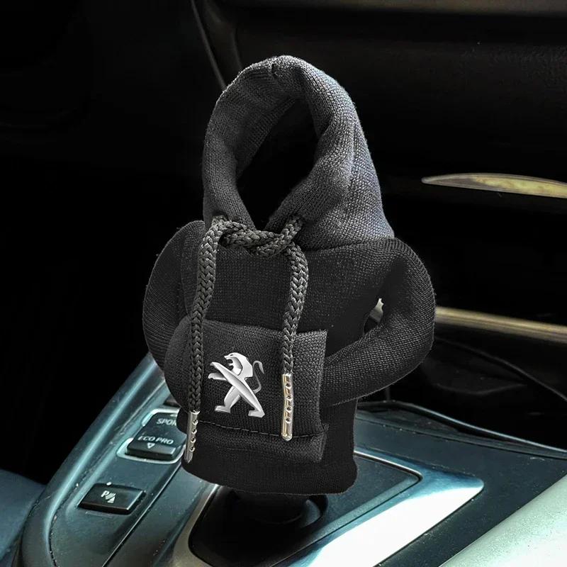 Kapuzenpullover Auto Gang Auto Schaltknüppel Abdeckung Auto Gangschaltung Knauf Styling Für Peugeot 206 308 307 208 207 3008 2008 508 407 301 406 408