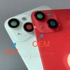 1 Set OEM Back Glass Replacement for iPhone 14 Rear Back Cover Glass with Waterproof Seal,magnet,Camera Lens & Tools for 14 6.1