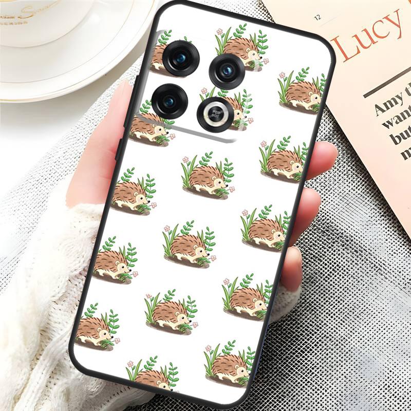 Cute Hedgehog Cover For OnePlus 15 13 13R 13T 12 12R 10T 11 10 Pro OnePlus Nord 5 CE 4 3 Lite N20 N30 Case