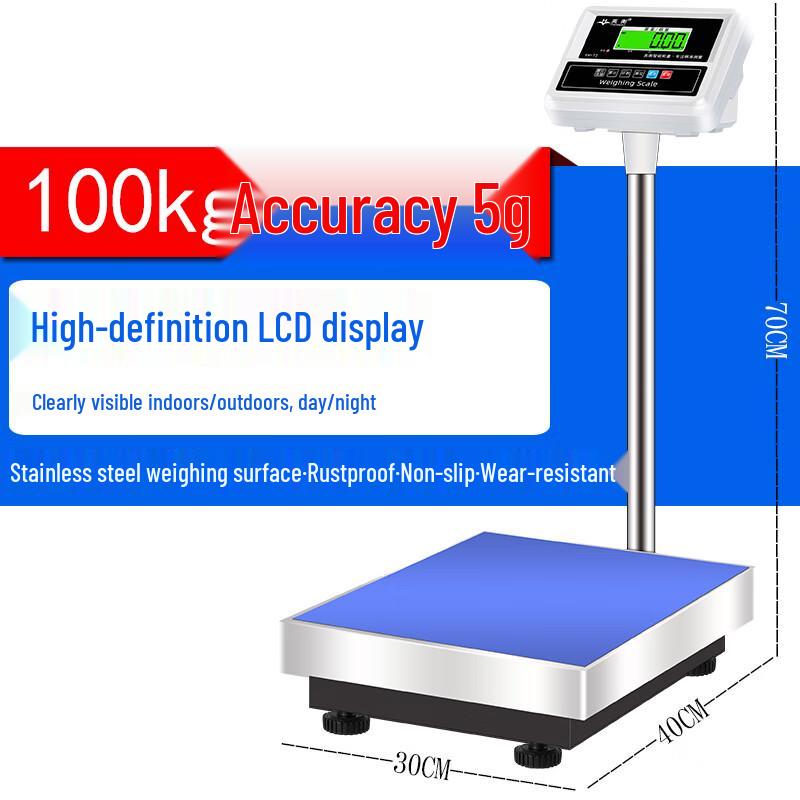 

Rechargeable Digital Commercial Platform Scale