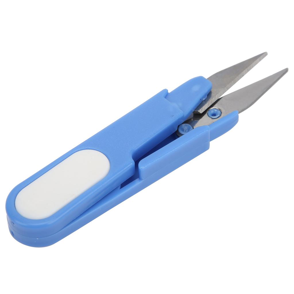 Portable Fishing Scissors Stainless Steel Fish Use Scissors UType Line Cutter with Cover