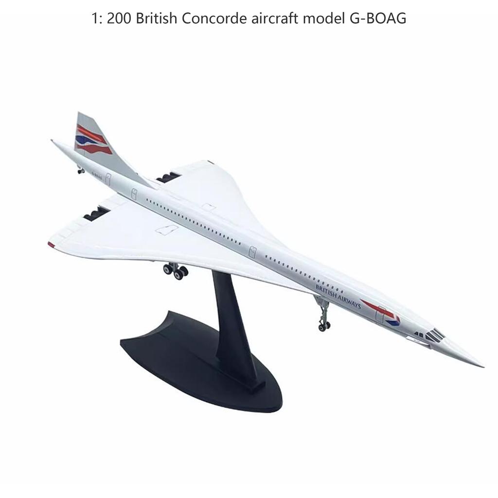 1/200 British Concorde Aircraft Model G-BOAG  Alloy Finished Product Collection Model