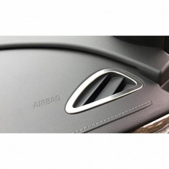 For Buick Lacrosse 2017-2019 Silver Steel Dashboard Upper Air Outlet Vent Trim