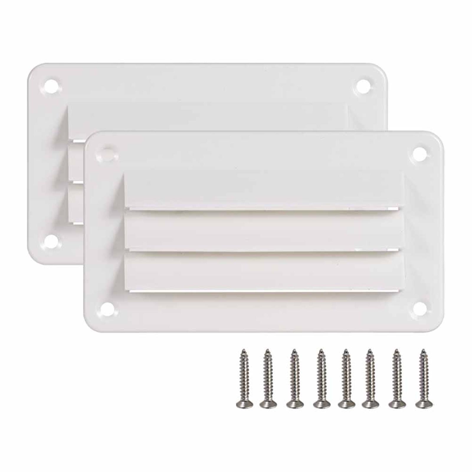 

2 шт. Крышка вентиляционного отверстия для автофургона, вытяжная решетка, потолочное вентиляционное отверстие для ванной комнаты, офиса, вентиляционная решетка, системы отопления и охлаждения белый