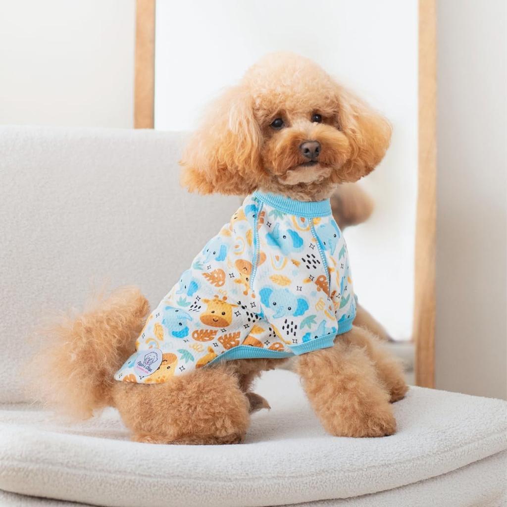Pippo's Shop Puppy Sweater, Peru Cotton Doggie Sweaters for Small Dogs, Pet Apparel Lightweight Stretch Soft Shirt Smooth Breathable Dogs Clothes,