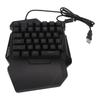 One Handed Gaming Keyboard 35 Keys Colorful Backlight Professional USB Interface Ergonomic RGB Keyboard for PC