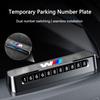Suede Car Phone Number Card Temporary Parking Card Plate Telephone Number For BMW M E34 E36 E60 E90 E46 F10 F20 F30 X5 X6 X1 M3 ydjc08