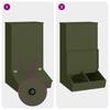 Pig Feeder Olive Green 55 X 51 X 91.5 Cm