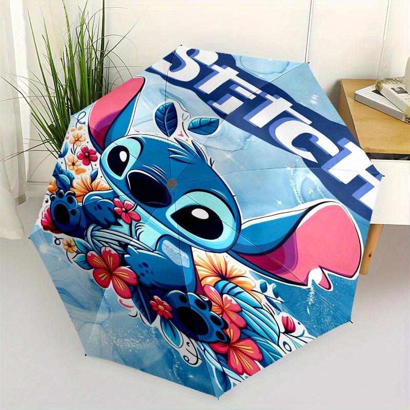 

Stitch,Cute Automatic folding umbrella, 8 ribs portable foldable design, best choice for business and going out, birthday, Halloween, Christ