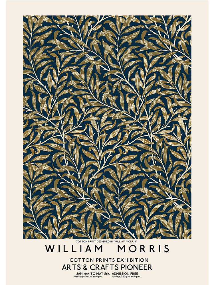 Nordic Posters And Prints Abstract William Morris Flower Leaf Bird Wall Art Canvas Painting Wall Pictures For Living Room Decor