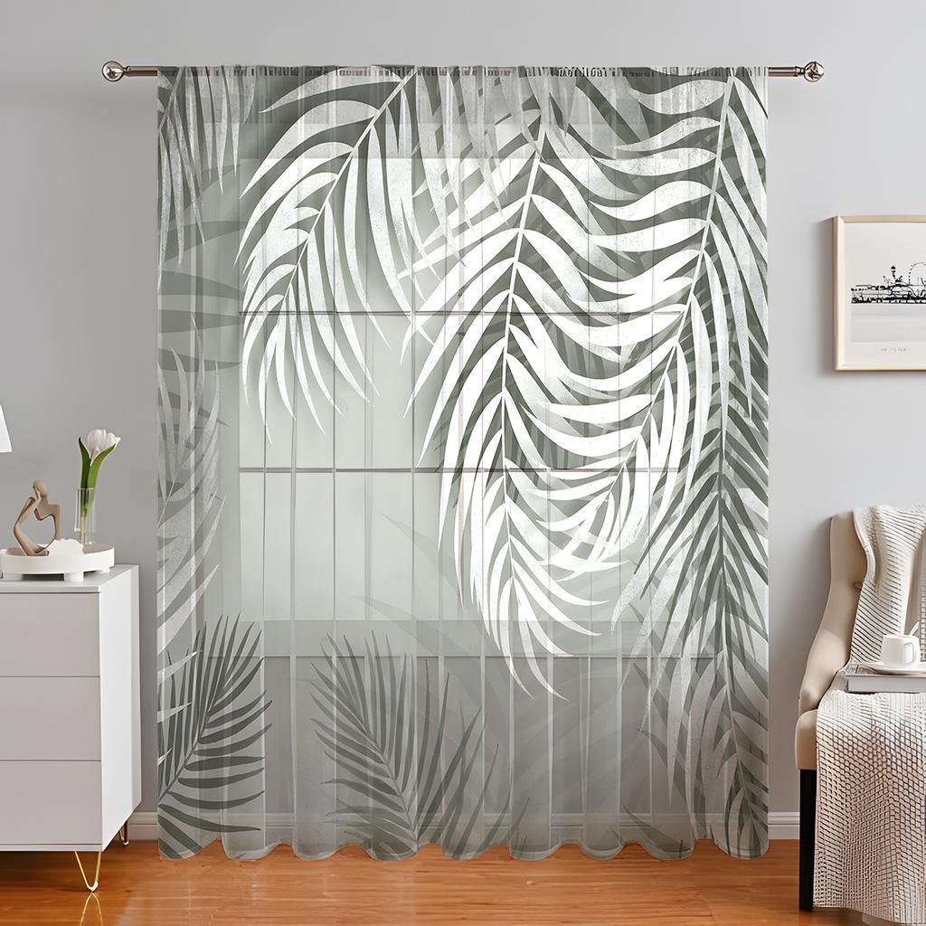 1PC Wildflowers Curtain Home Decoration Spring Floating Window Curtain Suitable for Kitchen, Coffee Shop, Living Room,