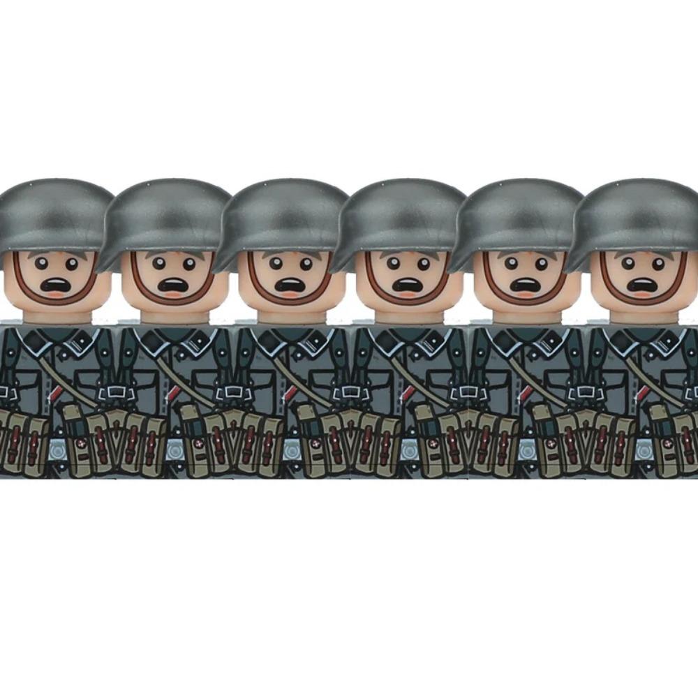 

Військові німецькі солдати Другої світової війни Фігурки Шолом Будівельні блоки Армія Піхоти Воїн Навідник Броня Гармата Жилет Зброя Цеглинки Іграшки