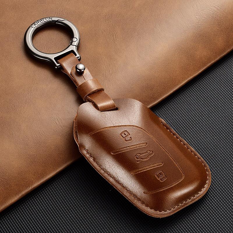Roewe RX5 Leather Key Cover, Creative Fully Wrapped Shell for 350/360/W5/EI6/Plus/Ruixing EI5.