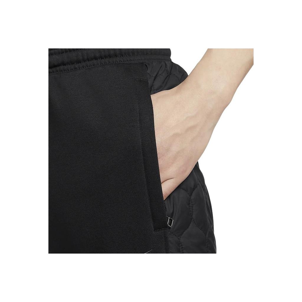Nike Standard Issue Solid Color Quick-Dry Fleece Panel Casual Tapered Knit Sports Pants Men Bottoms Black FN2671010