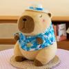 Beachwear Capybara Plush Toy Simulation Animal Doll New Capybara Doll  Birthday Gift