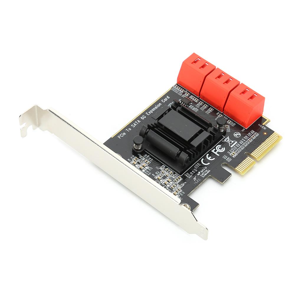 Expansion Card Computer Accessory PCI E To 6 Port SATA 3.0 6G for NAS LINUX WIN XP