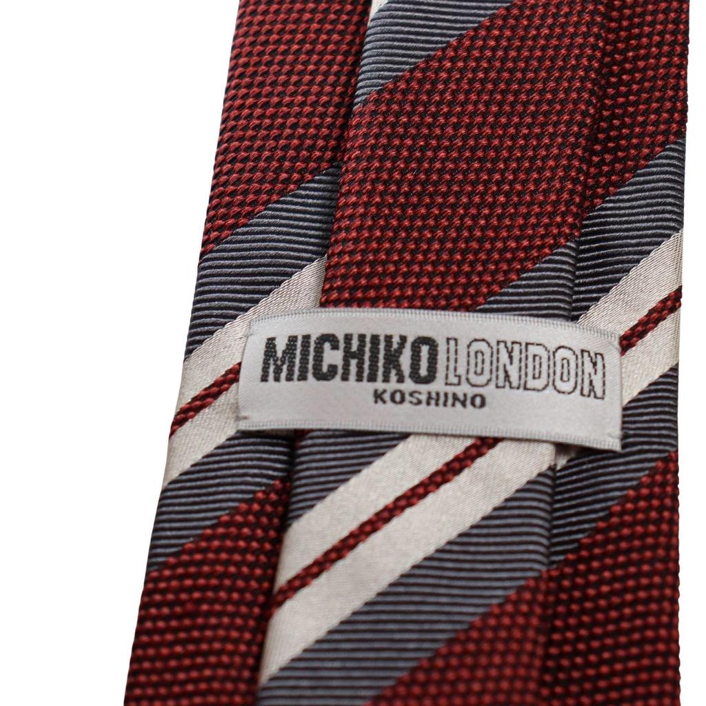 [Michiko London] Brand Necktie, Gift Box Included, Italian Fabric, Made In Japan, Striped Pattern, SilkCotton, Gift, Present, Suitable for Men and
