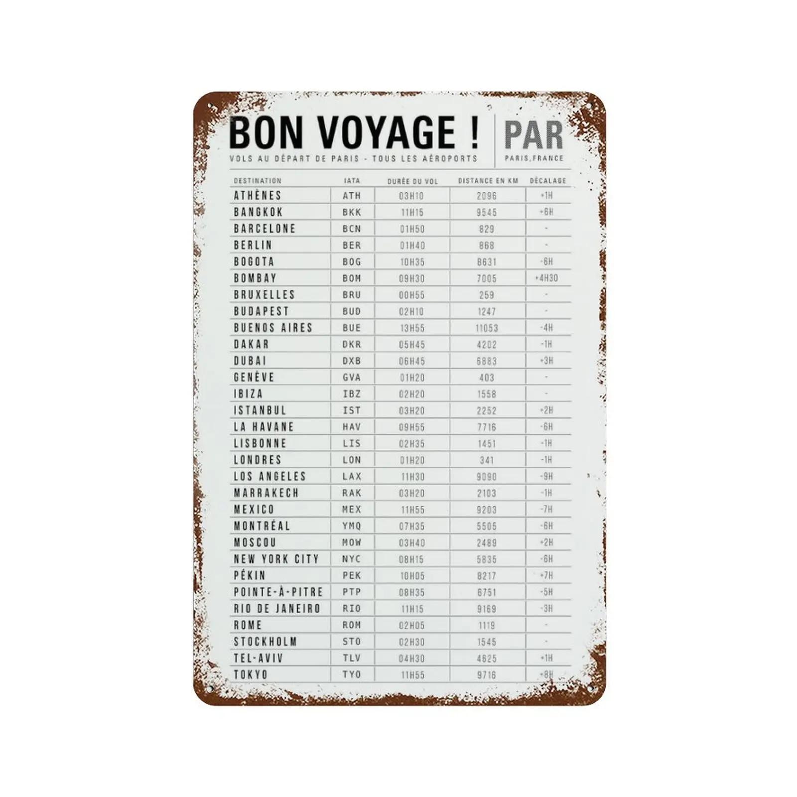 

Винтажные французские пляжи маяки хижины замки металлические жестяные таблички настенные постеры декор для бара паба дома 20x30cm（7.8x11.8inch）