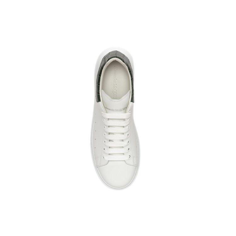 Alexander Mcqueen Oversized Sneaker 'White Forest Green Crocodile' 625162WIAFX9448
