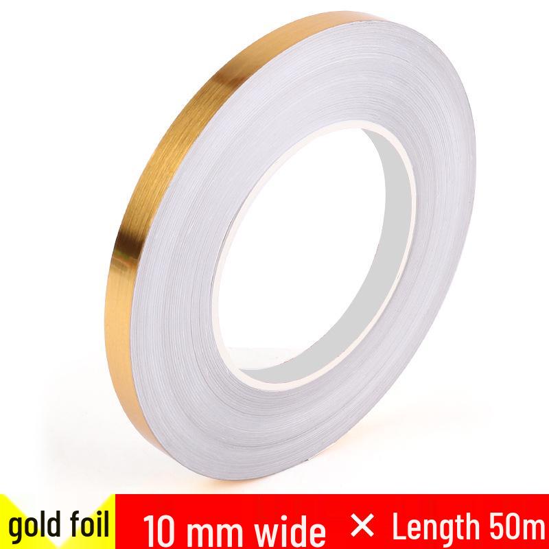 

Самоклеящиеся полоски для плитки из золотой фольги: Водонепроницаемый, износостойкий для полов гостиной и ванной комнаты