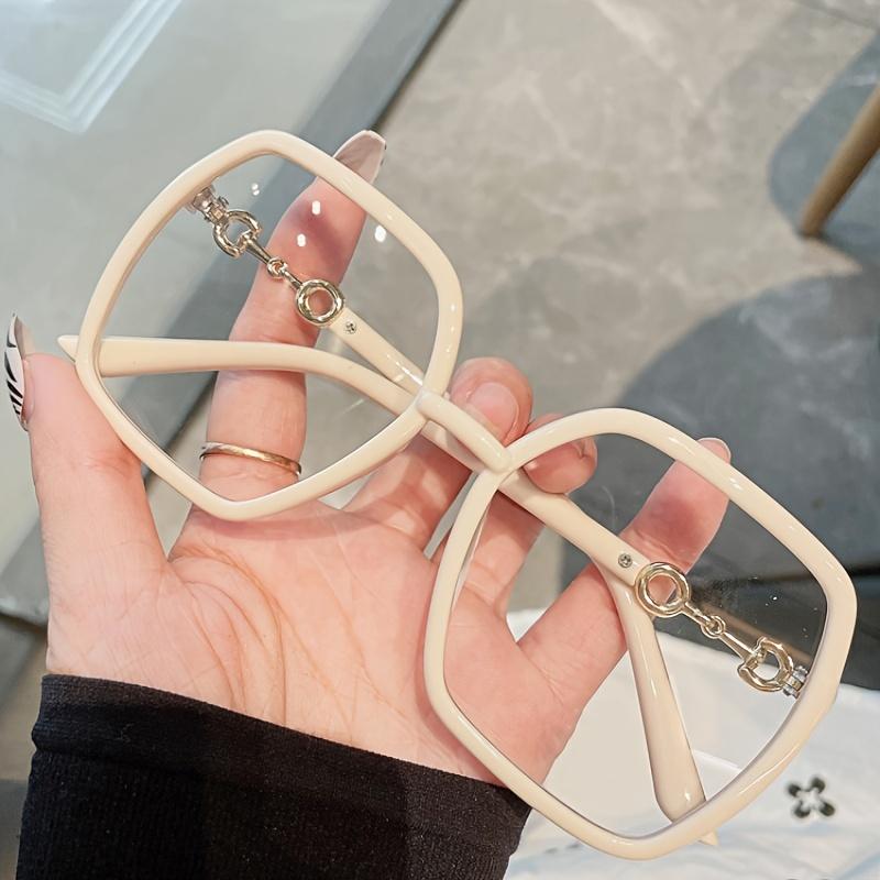 Übergroße Blaulichtblockierende Brille Brillengläser Computerbrillen Für Damen Unisex Entlasten Augen