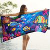 Colorful Tropical Fish Beach Towel, Vibrant Underwater Ocean Art, Soft Microfiber Towel For Pool & Beach, Fun Summer Accessory
