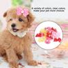 20Pcs Lace Trim Pet Hair Tie Bow Shape Pet Lace Headwear Dog Hair Flower  Festival Styling