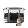 Benebomo Rectangular Foldable Pet Playpen with Storage for Cats and Easy with Mesh Suitable for Indoor and Outdoor Use Bag, Dogs, Assembly, Roof,