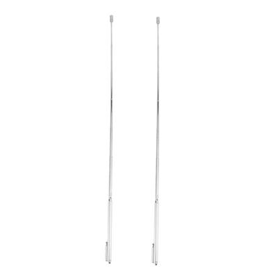 2Pcs Testing Tool Stainless Steel Detection Rod Telescopic Pen Type Probe Rod Portable Testing Stick Outdoor